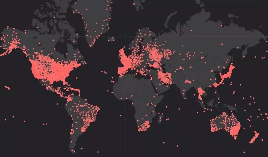 全球范圍連續運行參考站(CORS站點分布) 全球范圍連續運行參考站(CORS站點分布)